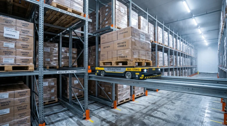 Sistema de Almacenamiento Compacto Pallet Runner para Alicorp