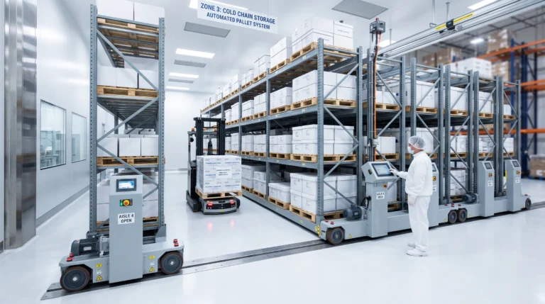 Sistema de Almacenamiento Móvil de Alta Densidad Química Farmacéutica